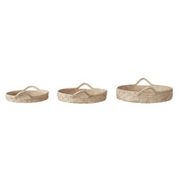Decorative Grass & Date Leaf Baskets w/ Handles