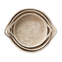 Decorative Grass & Date Leaf Baskets w/ Handles