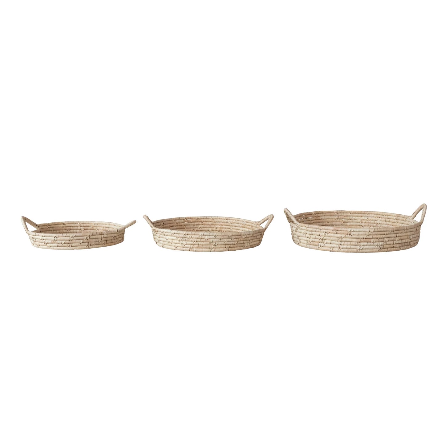 Decorative Grass & Date Leaf Baskets w/ Handles