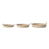 Decorative Grass & Date Leaf Baskets w/ Handles