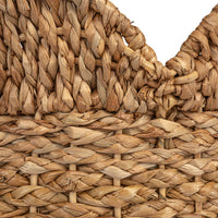 Braided Bankuan & Rattan Baskets w/ Scalloped Edge