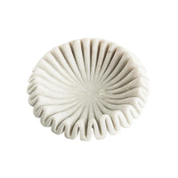 Round Marble Fluted Dish