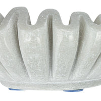 Round Marble Fluted Dish