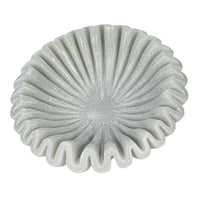 Round Marble Fluted Dish