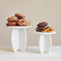 8" Round Marble Pedestal