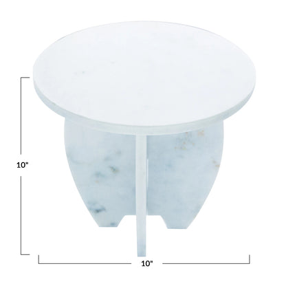 10" Round Marble Pedestal