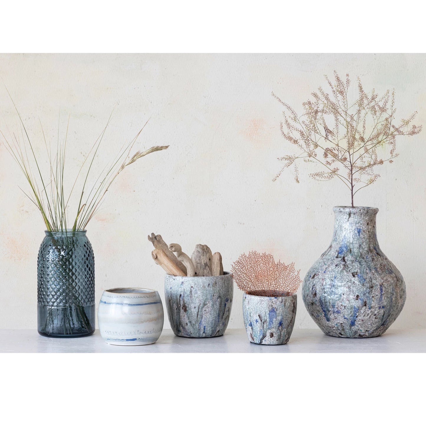 Round Decorative Terra-cotta Vase