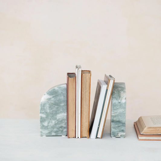 Marble Bookends Set