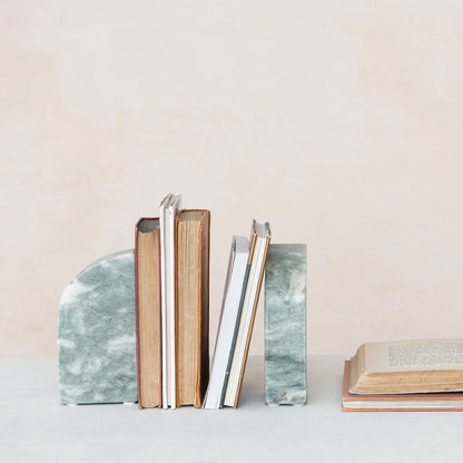 Marble Bookends Set