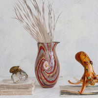 Multi Color Art Glass Vase