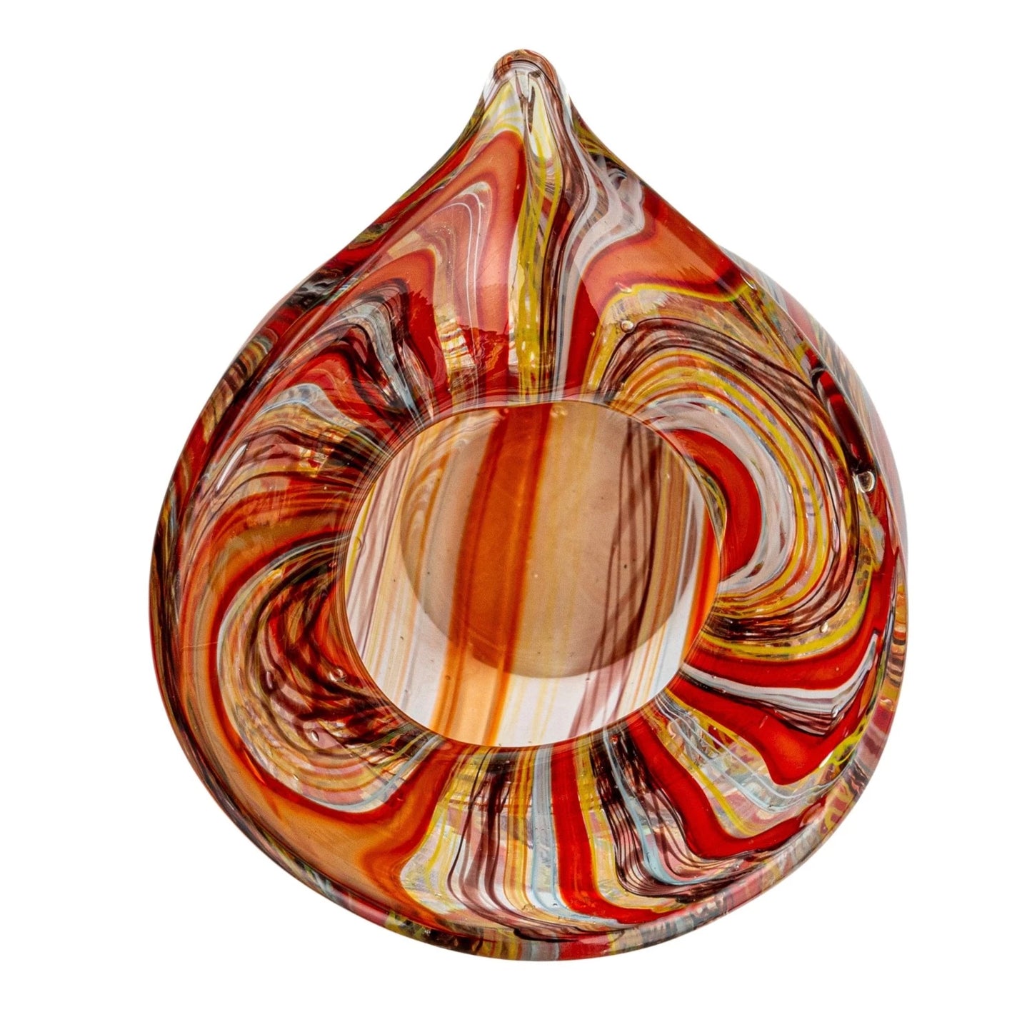 Multi Color Art Glass Vase