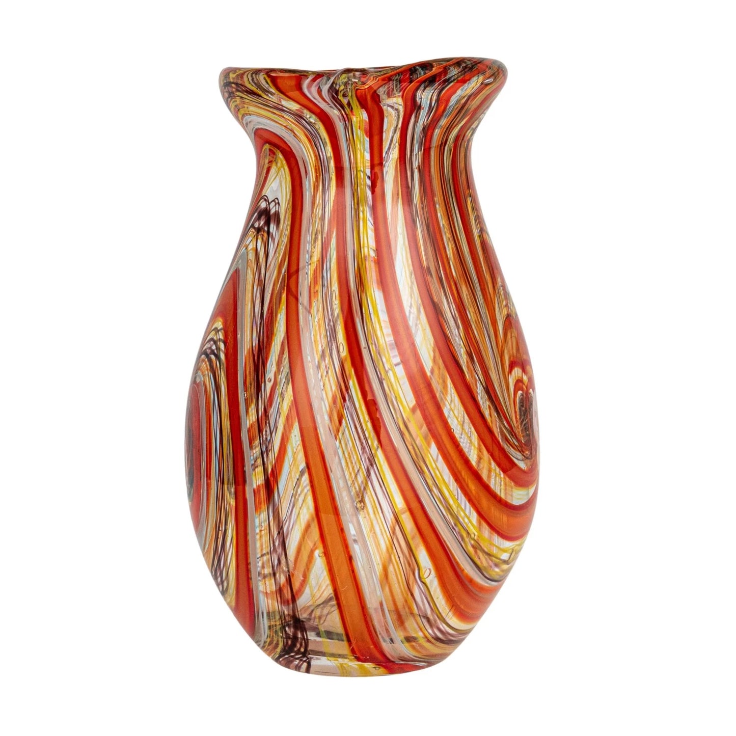 Multi Color Art Glass Vase