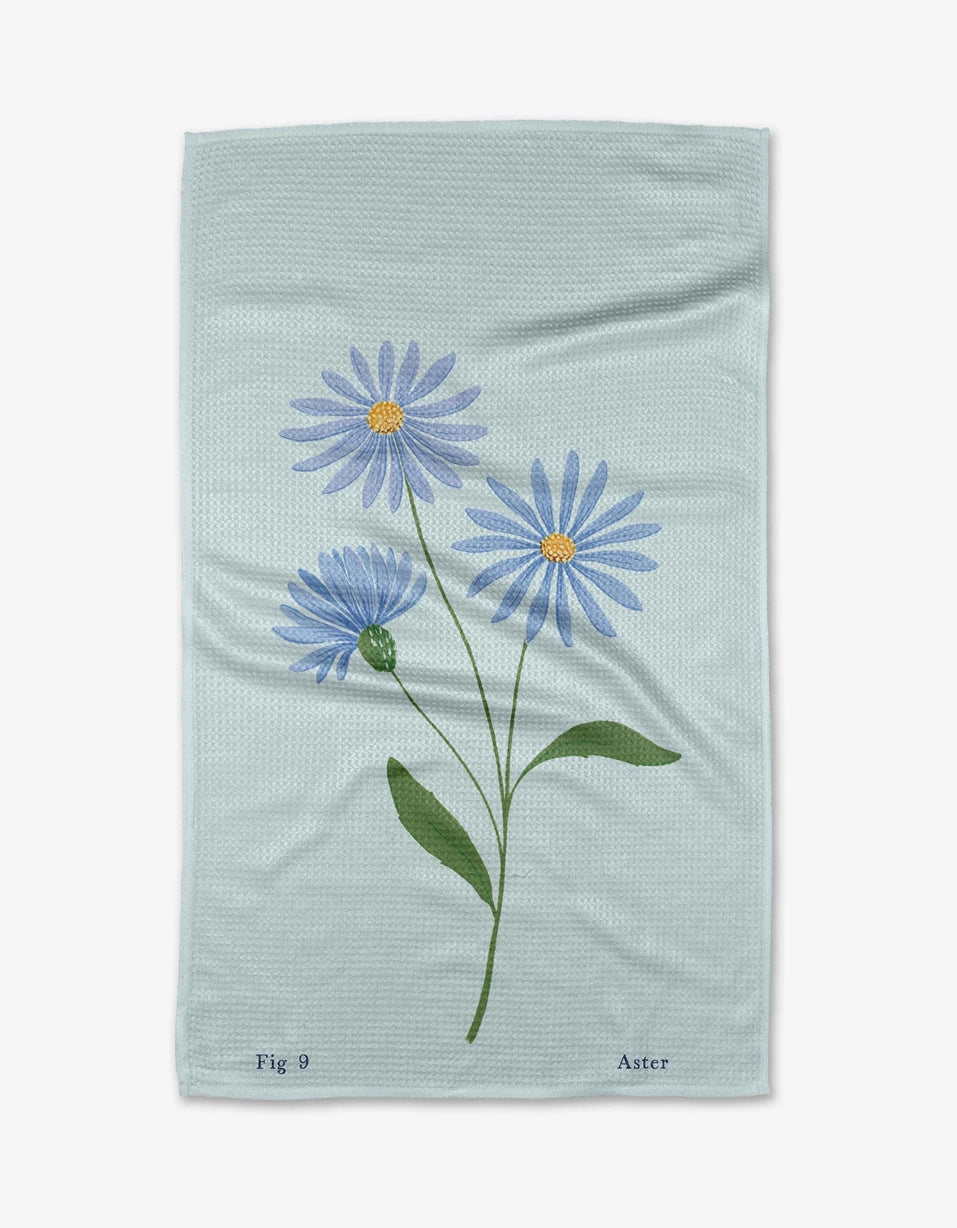 September Aster Tea Towel