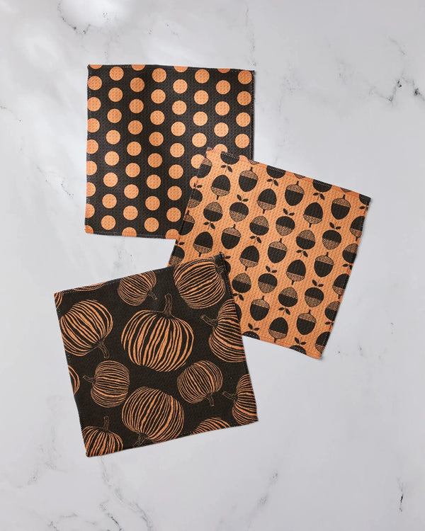 Autumn Noir Dishcloth Set of 3