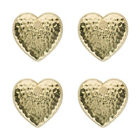 Berry & Thread Heart Napkin Ring Set/4 - Gold