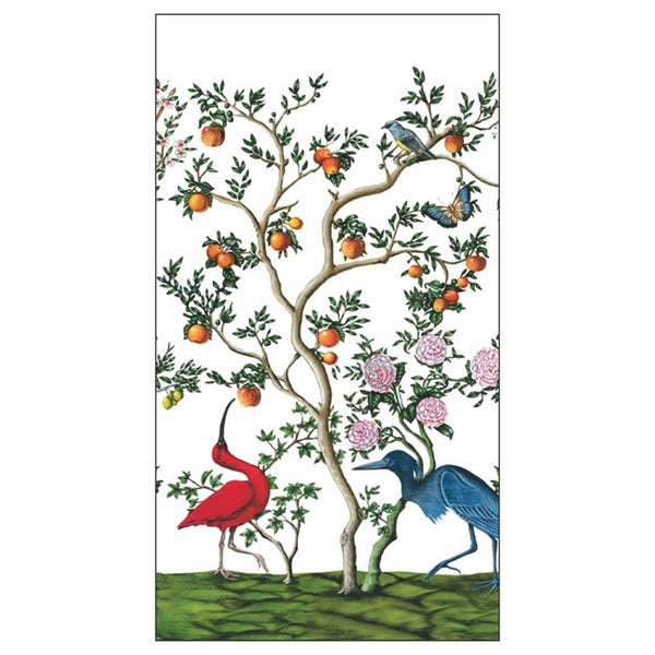 Bird and Chinoiserie Guest Towel