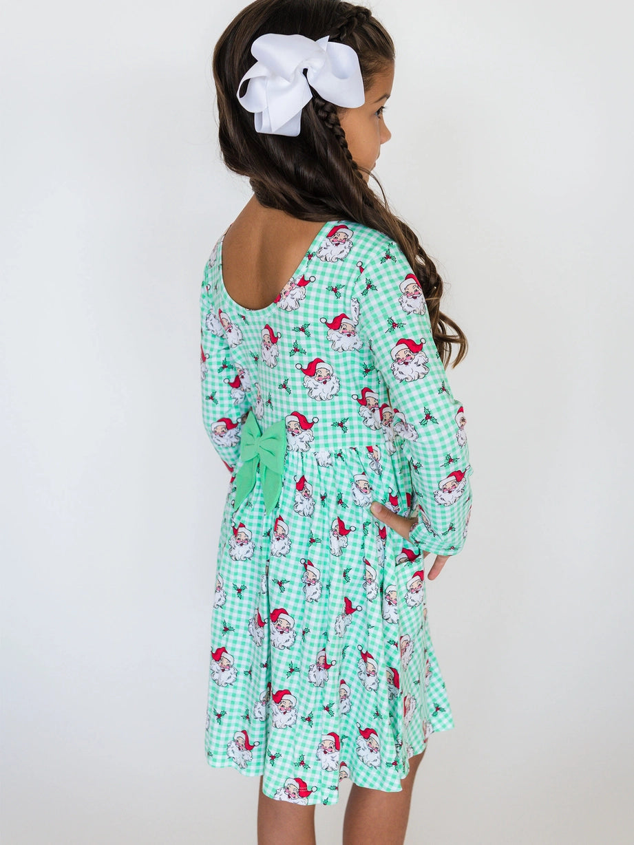 Dear Santa Long Sleeve Twirl Dress