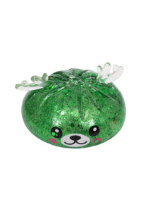 3D Christmas Reindeer Glitter Sugar Maltose Dumpling Squishy