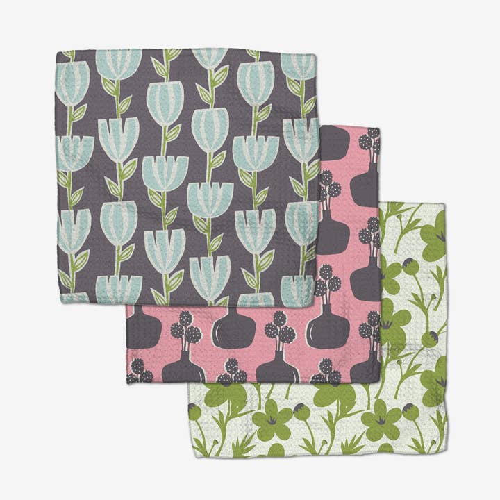 Spring Bouquet Dishcloth Set of 3