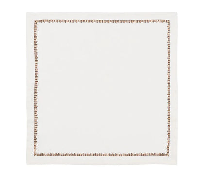 Filament Napkin in White & Brown