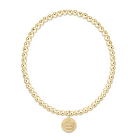 ecollegiate classic gold 3mm bracelet - florida disc