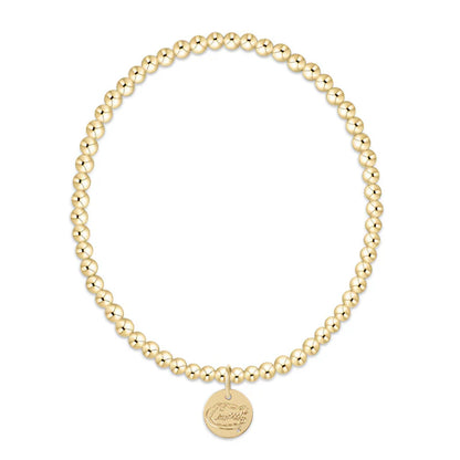 extends ecollegiate classic gold 3mm bracelet - florida disc