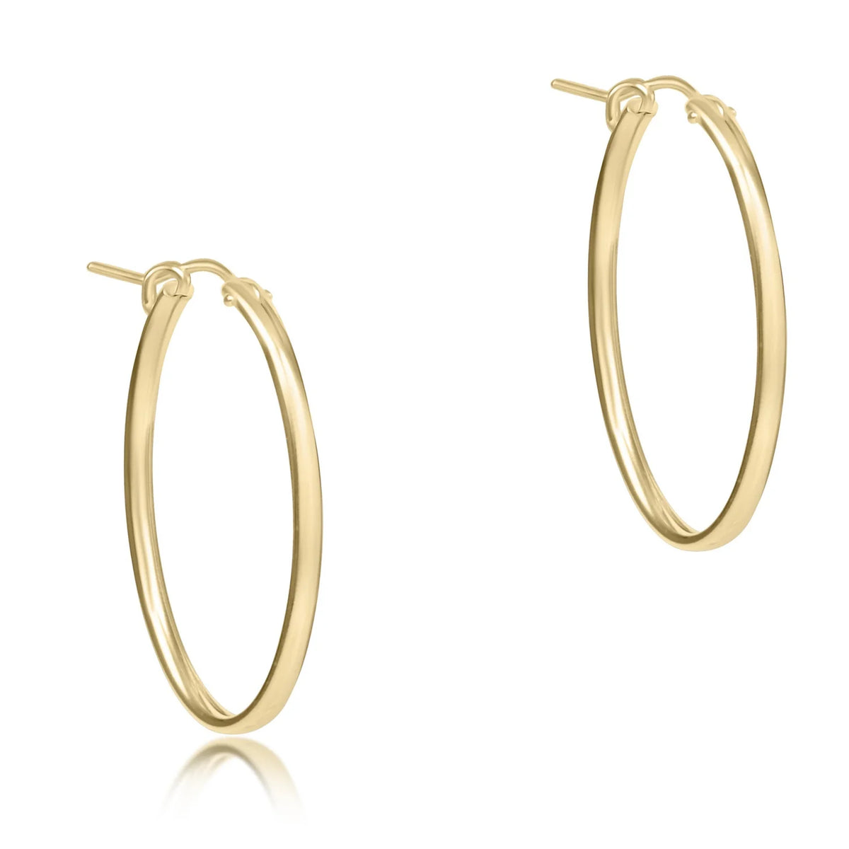 oval gold 1" hoop