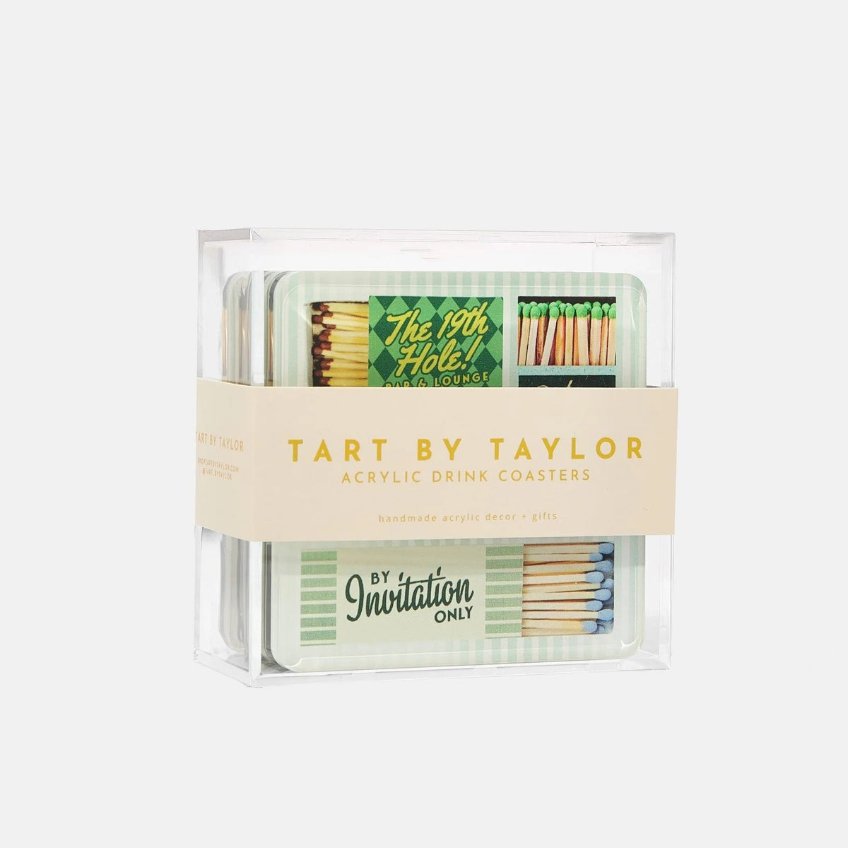 Golf Matchbook Coasters
