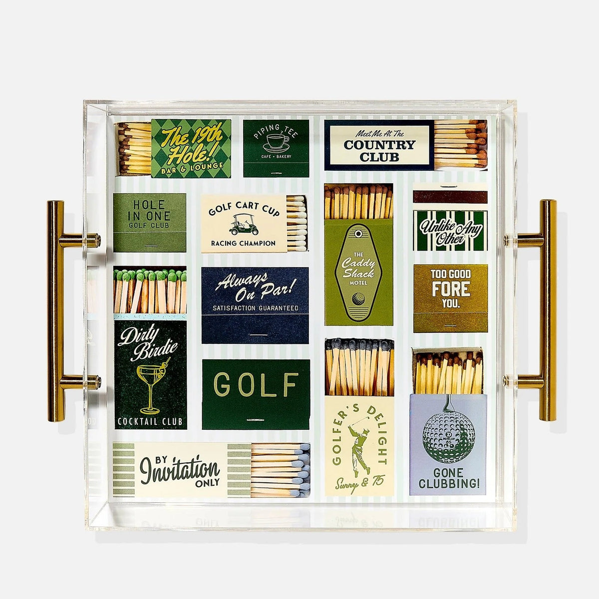 Golf Matchbook Large Tray