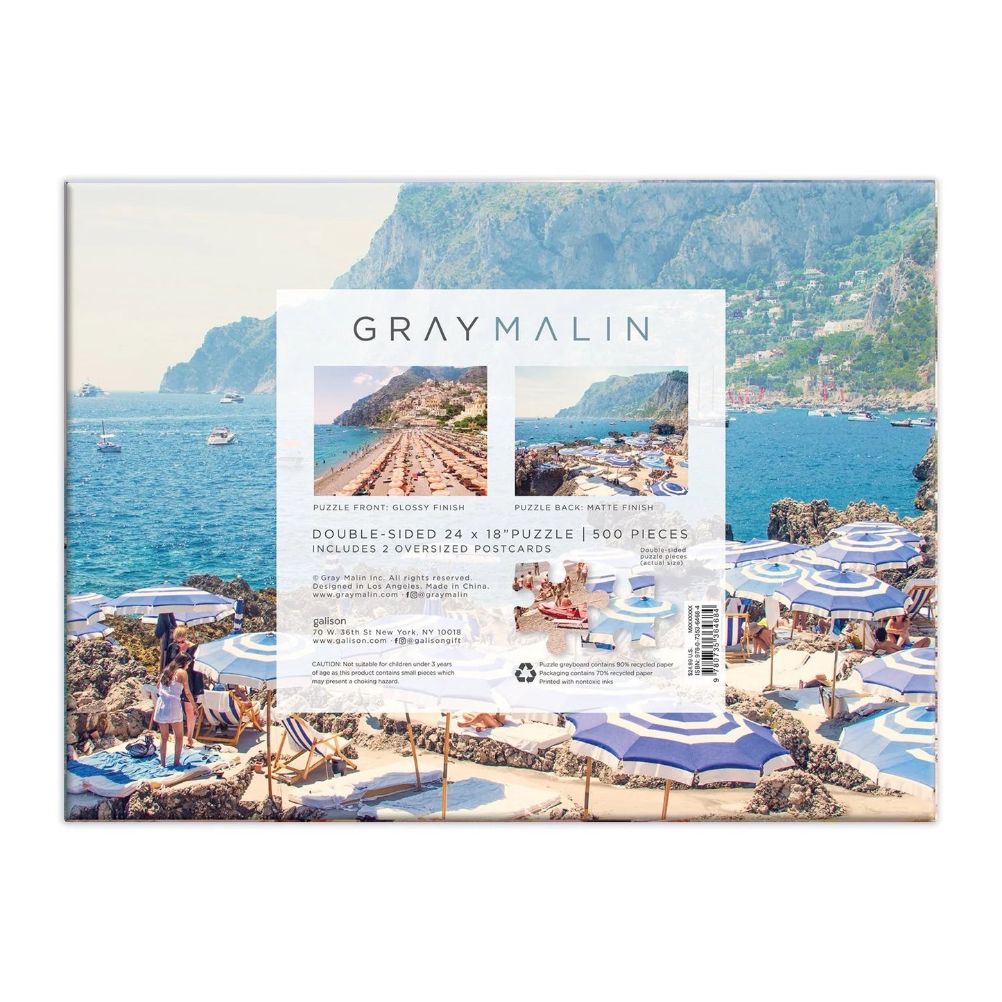 Gray Malin The Italy Double-Sided 500 Piece Jigsaw Puzzle