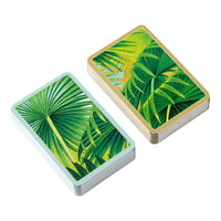 Palm Fronds Bridge Gift Set - 2 Playing Card Decks & 2 Score Pads