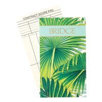 Palm Fronds Bridge Gift Set - 2 Playing Card Decks & 2 Score Pads