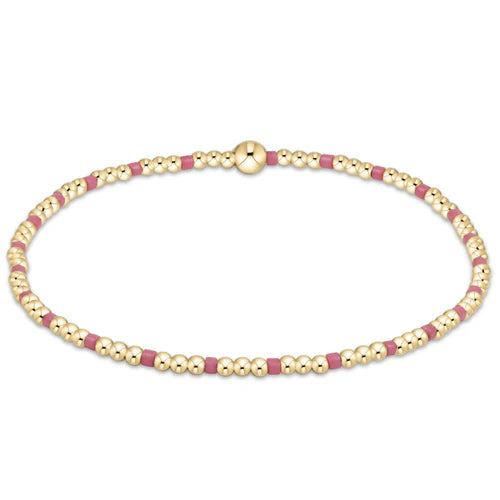 egirl Hope Sincerity Pattern 2mm Bead Bracelet
