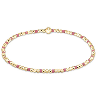 egirl Hope Sincerity Pattern 2mm Bead Bracelet