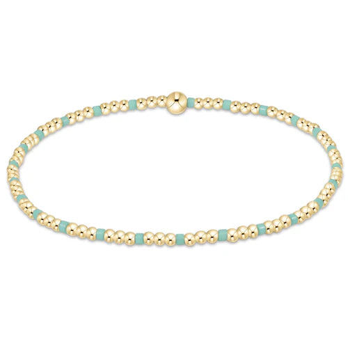 egirl Hope Sincerity Pattern 2mm Bead Bracelet