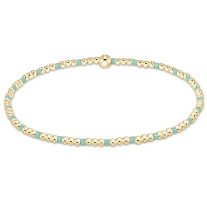 egirl Hope Sincerity Pattern 2mm Bead Bracelet