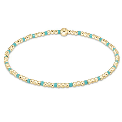 egirl Hope Sincerity Pattern 2mm Bead Bracelet