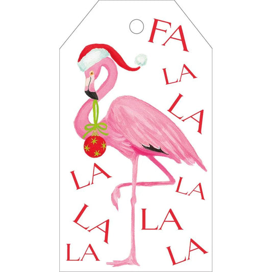 Christmas Flamingos Gift Hang Tags