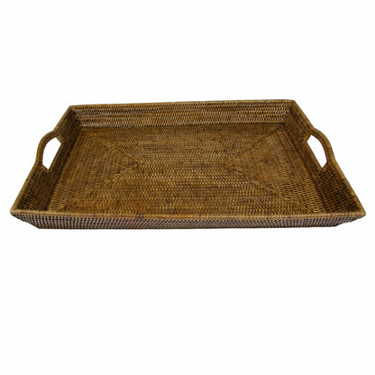 Rattan Extra Large Rectangle Tray