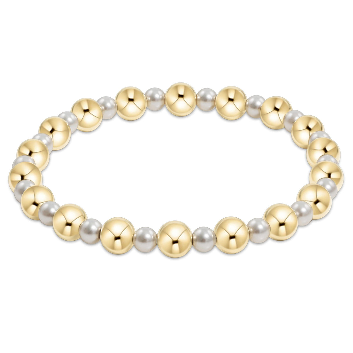 Grateful 4mm Pearl Bead Bracelet