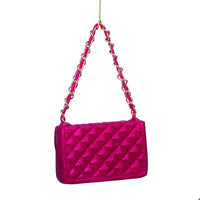 Ornament Glass Raspberry Allover Glitter Fashion Bag