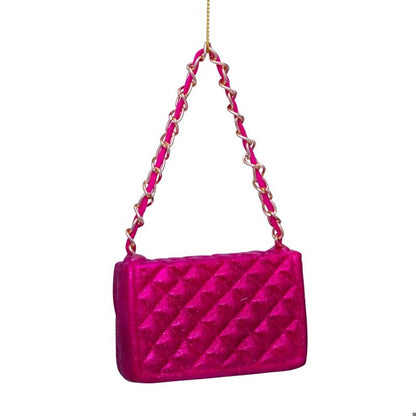 Ornament Glass Raspberry Allover Glitter Fashion Bag