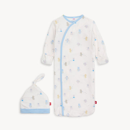 Blue Baby Beats Modal Gown + Hat