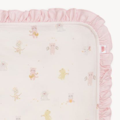 Pink Baby Beats Modal Baby Blanket