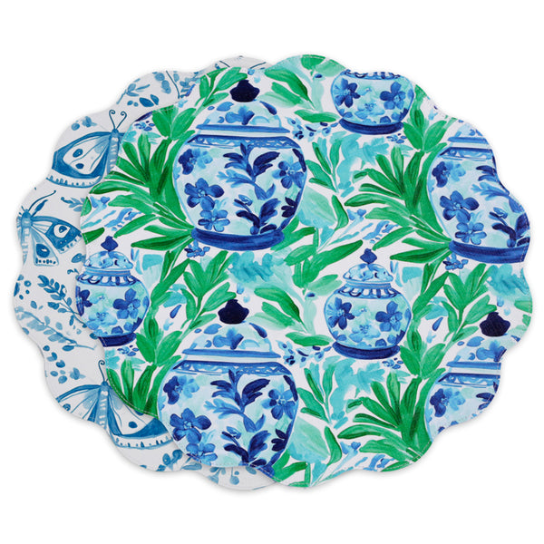 VIDA Reversible Round Placemats Set of 4