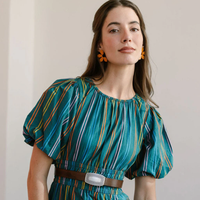 Puerto Stripe Jardin Dress
