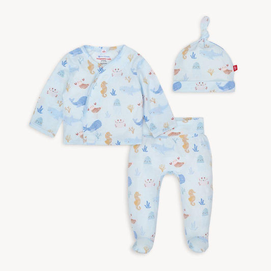 Deep Sea Jubilee Modal Kimono Set