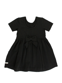 Black Knit Twirl Dress