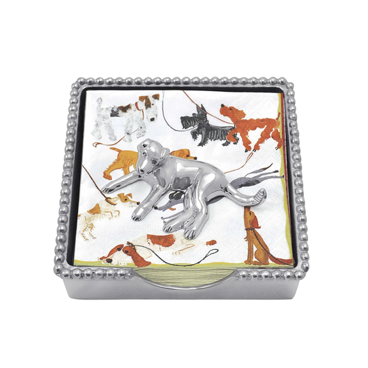 Labrador Beaded Napkin Box Set