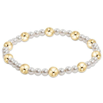 Sincerity 4mm Pearl Bead Bracelet